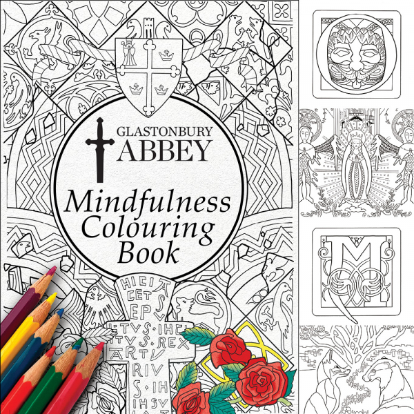 Glastonbury Abbey Mindfulness Colouring Book